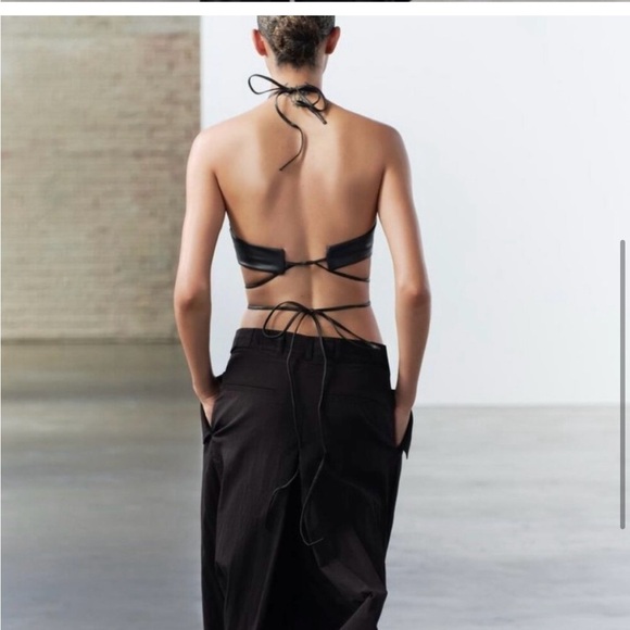 NWT ZARA NEW Faux Leather Strappy
Top Size size M - Picture 7 of 7